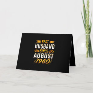 Best Husband Since August 1960 - Funny 60th Card