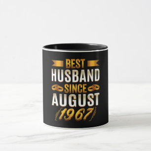 Best Husband Since August 1967 Funny Anniversary Mug