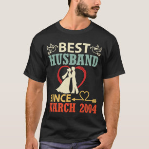 Best Husband Since March 2004 Wedding Married 19 Y T-Shirt