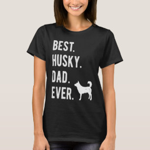 Best Husky Dad Ever Mens Siberian Husky Dog   Dad T-Shirt
