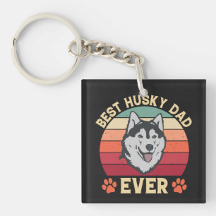 Best husky dad ever Ultimate Love Bond dog daddy Keychain