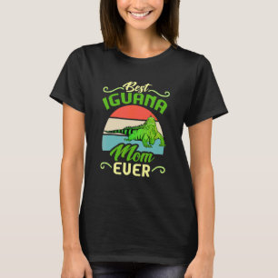 Best Iguana Mom Ever Lizard Reptile Retro Herpetol T-Shirt