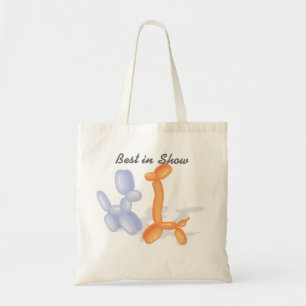 Best in Show with Balloon dogs funny Tote Bag
