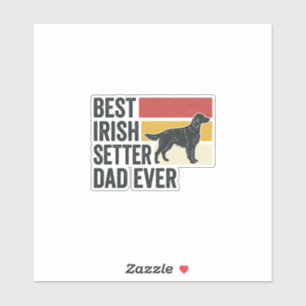 Best Irish Setter Dad Ever Vintage Dog Lover Desig