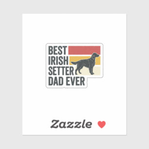 Best Irish Setter Dad Ever Vintage Dog Lover Desig