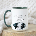 Best Jack Russell Mom Ever! | Jack Russell Pet Dog Mug<br><div class="desc">Ideal gift for female Jack Russell owners. You will love this coffee mug if you are a Jack Russell mom. It has a beautiful design with the words "Best Jack Russell Mom Ever!" and two adorable watercolor Jack Russell terrier images on the front and back. You can personalize it on...</div>
