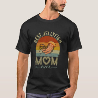 Best Jellyfish Mom Ever Retro Design Cute Mom Moth T-Shirt