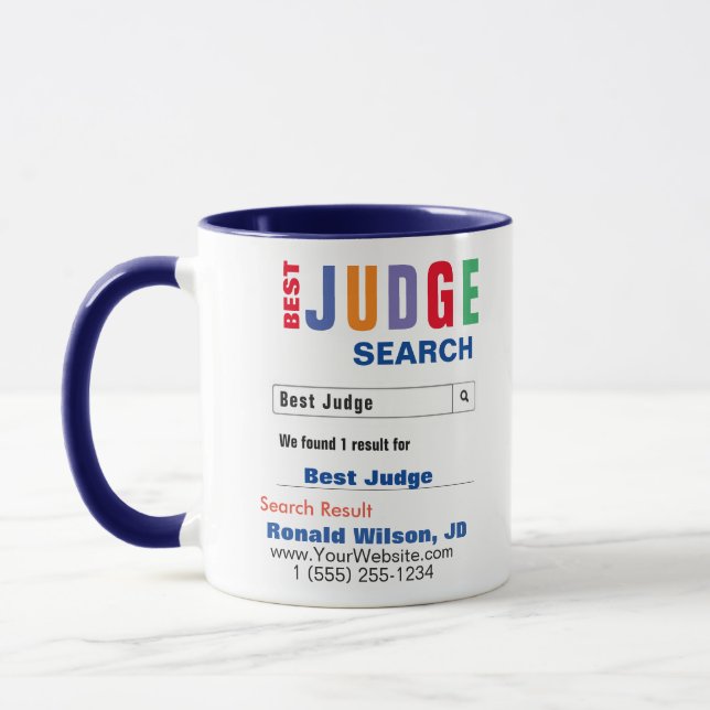 Best Judge Gift Mug (Left)