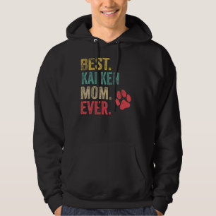 Best Kai Ken Mom ever Vintage Women Mother Dog Hoodie