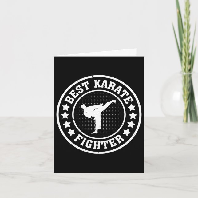 Best Karate Fighter - Karate Fighter Karate  Card (Front)