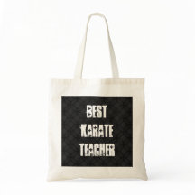 Best Karate Teacher Black and White Grunge Gift