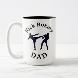 Best "Kick Boxing DAD" Ever!  Father's Day Two-Tone Coffee Mug