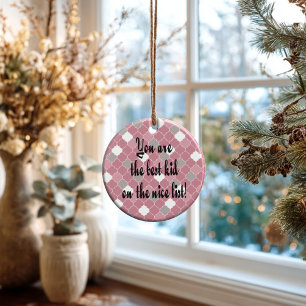 Best Kid Ceramic Ornament