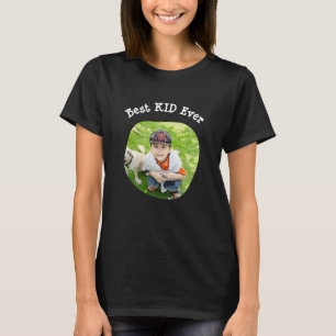 Best KID Ever upload your square family photo T-Shirt
