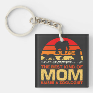 Best Kind of Mom Raises a Zoologist, Zoologist Mom Keychain