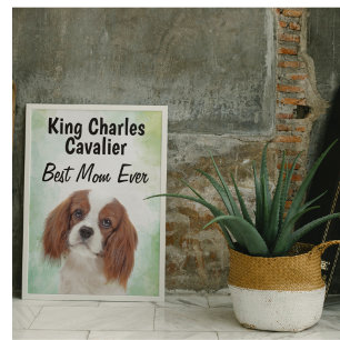 Best King Charles Cavalier Mom Poster