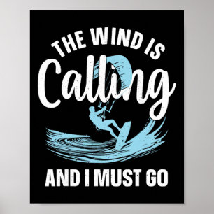 Best Kitesurfing Art For Men Women Kiteboarding Ki Poster