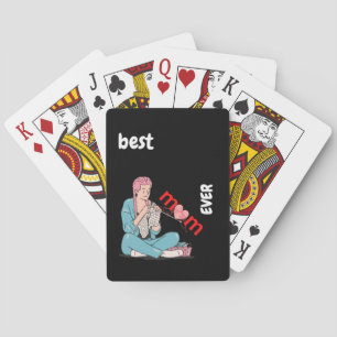 best knitting mom ever 38 playing cards