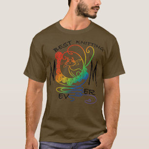 Best knitting mom ever cat 2 T-Shirt