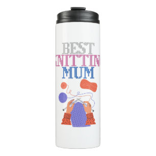 Best knitting mum 01 thermal tumbler