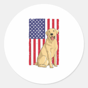 Best Labrador For Men Women Yellow Lab Dog Retriev Classic Round Sticker