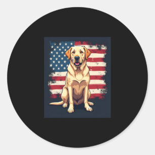 Best Labrador For Men Women Yellow Lab Dog Retriev Classic Round Sticker