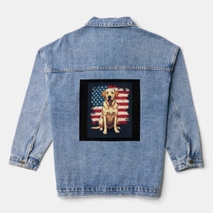 Best Labrador For Men Women Yellow Lab Dog Retriev Denim Jacket