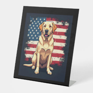 Best Labrador For Men Women Yellow Lab Dog Retriev Pedestal Sign