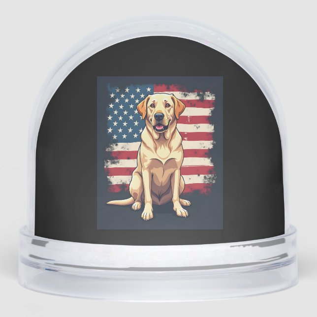 Best Labrador For Men Women Yellow Lab Dog Retriev Snowglobe (Front)