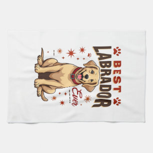 Best Labrador Parent Ever Vintage Labrador Retriev Kitchen Towel