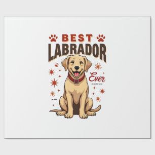 Best Labrador Parent Ever Vintage Labrador Retriev Wrapping Paper