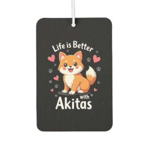 Best life with Akita Tank Top Air Freshener