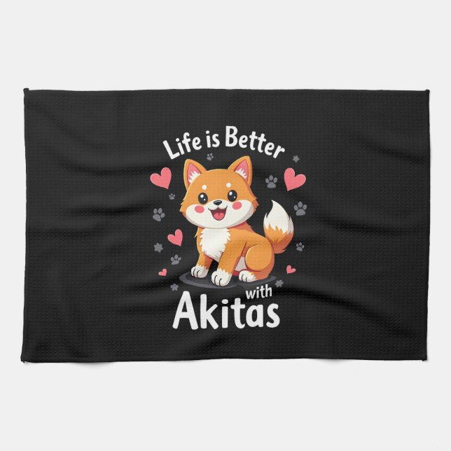 Best life with Anglo-Français de Petite Vénerie Ta Kitchen Towel (Horizontal)