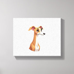 Best life with Arabian Greyhound Long Sleeve T-Shi Canvas Print
