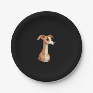 Best life with Arabian Greyhound Long Sleeve T-Shi Paper Plate