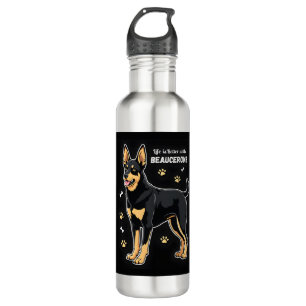 Best life with Beauce Sheepdog Tank Top 710 Ml Water Bottle