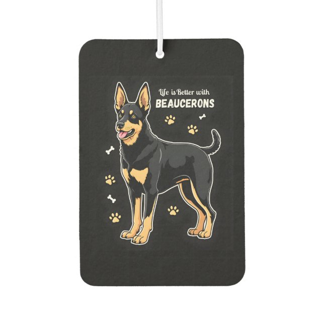 Best life with Beauce Sheepdog Tank Top Air Freshener (Front)