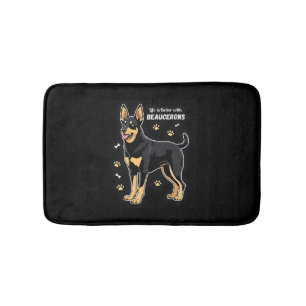 Best life with Beauce Sheepdog Tank Top Bath Mat