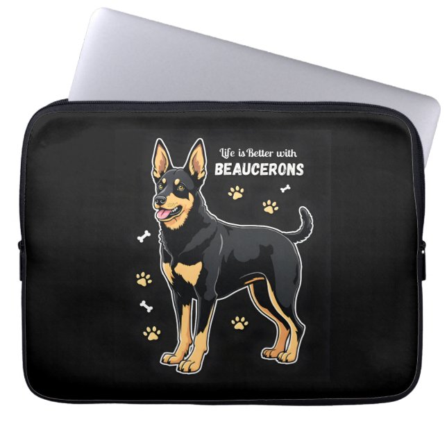 Best life with Beauce Sheepdog Tank Top Laptop Sleeve (Front)