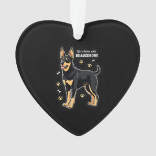 Best life with Beauce Sheepdog Tank Top Ornament