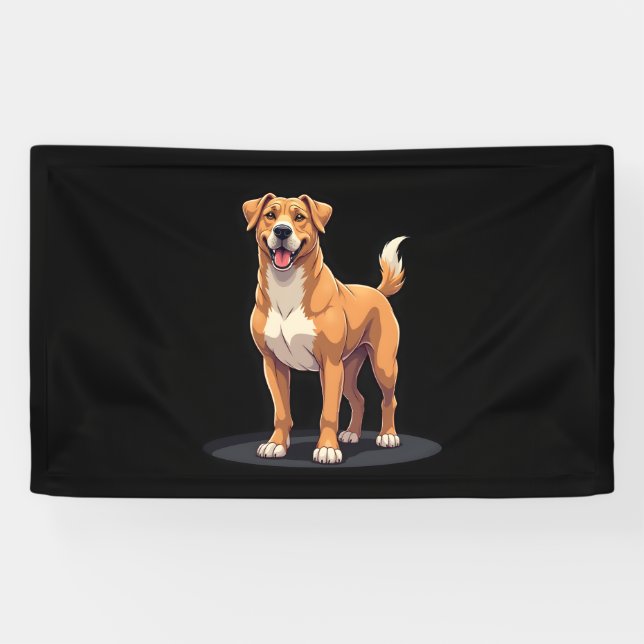 Best life with Dogo Canario Long Sleeve T-Shirt Banner (Horizontal)