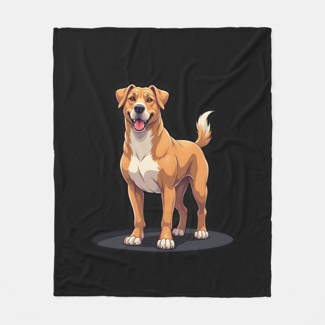 Best life with Dogo Canario Long Sleeve T-Shirt Fleece Blanket (Front)
