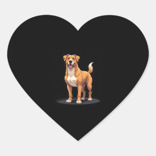 Best life with Dogo Canario Long Sleeve T-Shirt Heart Sticker