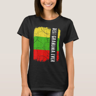 Best Lithuanian Grandma Ever Lithuania Flag Mother T-Shirt