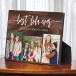 Best Lola Ever Wood Grandchildren Photo Collage Plaque<br><div class="desc">Celebrate the "Best Lola Ever" with this personalized Grandchildren Photo Collage Plaque. This heartfelt gift features a beautifully arranged collage of cherished photos capturing special moments, complemented by a loving message. Crafted from high-quality materials with a sleek finish, it's ideal for displaying at home as a cherished keepsake. Perfect for...</div>