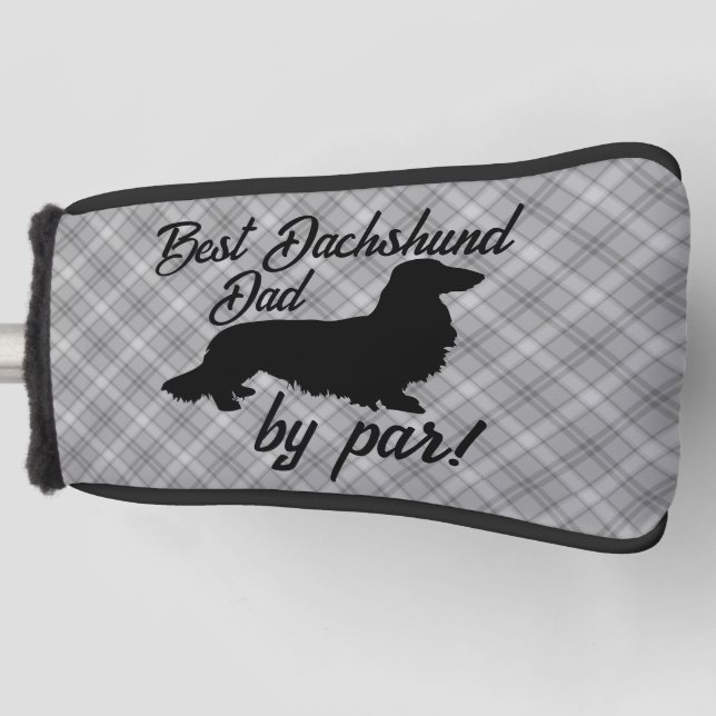 Best Long Dachshund Dad by Par Putter Head Cover (Front)