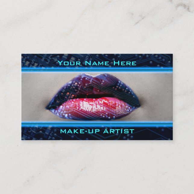 Best Make-Up Technology Business Cards (Front)