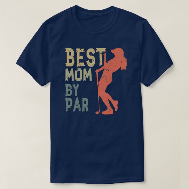 Best Mama By Par Mother's Day Golf Tee Best Mom (Design Front)