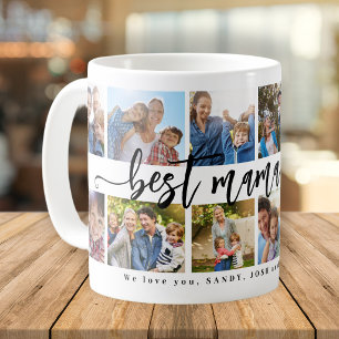 Best mama ever 12 photo collage keepsake coffee mug