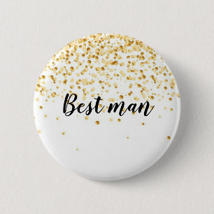 Best man 2 inch round button